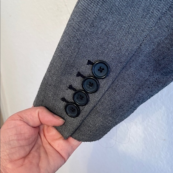 LOFT Charcoal Tailored Blazer - Picture 6 of 8